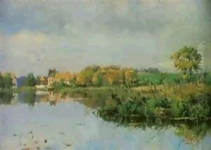 A French River Landscape A French River Landscape
