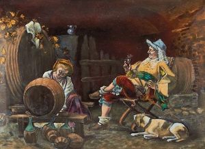 Scene De Caveau (after Ferdinand Roybet) Scene De Caveau (after Ferdinand Roybet)
