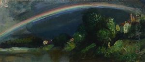 Paesaggio Con Arcobaleno