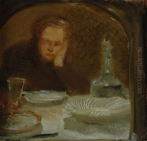 Interno Con Figura