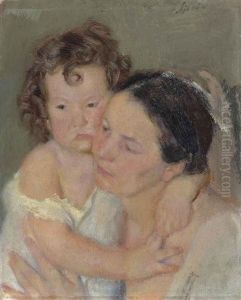 Mother And Child by Armando Spadini