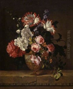 A Vase Of Flowers by Gerard Van Spaendonck