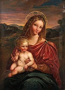 Madonnan Med Barnet by Spagna (Giovanni lo Spagnolo)
