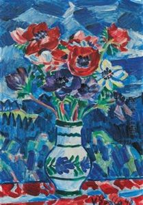Vase With Flowers by Vaclav Spala