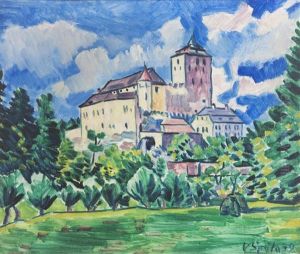 Kost Castle From The South by Vaclav Spala