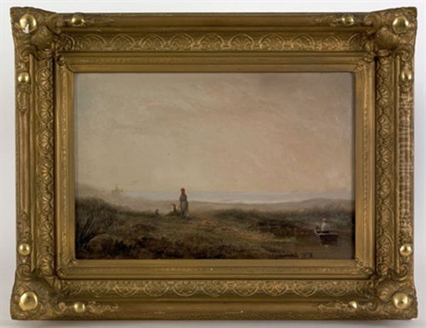 Coastal Scene With Figures - view 1