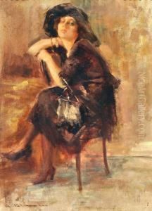 Figura Seduta by Angelo Brando
