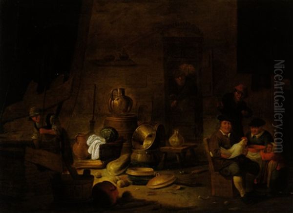 Bauernfamilie In Der Scheune - view 1
