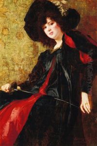 Beauty With A Hat by Kornel Spanyik