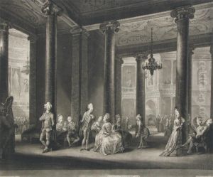 Elegant Company In A Grand Interior by Michel Vincent Brandoin