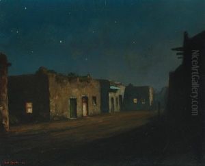Moonlit Village by Will Sparks