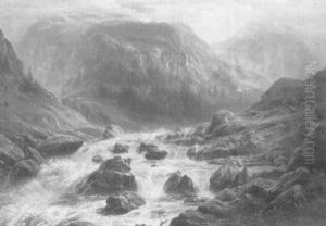Zum St. Gotthard In Der Schweiz by Karl Christian Sparmann