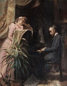 At The Piano by Emma Sparre