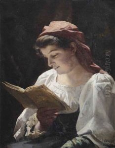 A Girl Reading by Emma Sparre