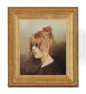 Head Study Of A Young Girl by Emma Sparre