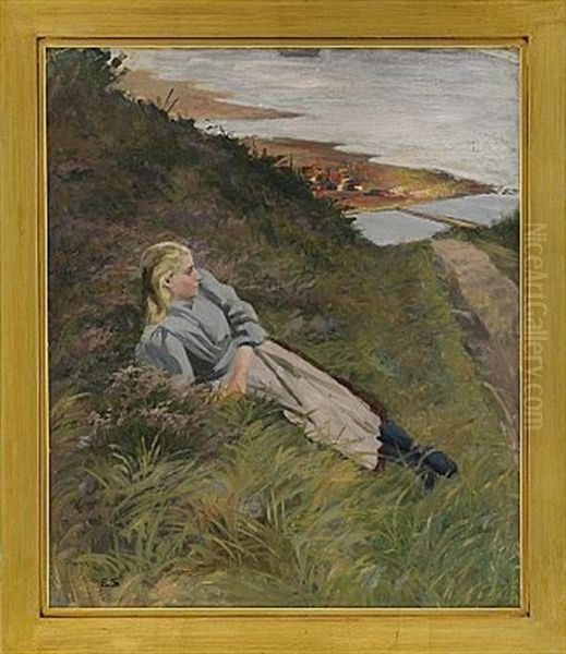 Ung Kvinna Vid Havet - view 1