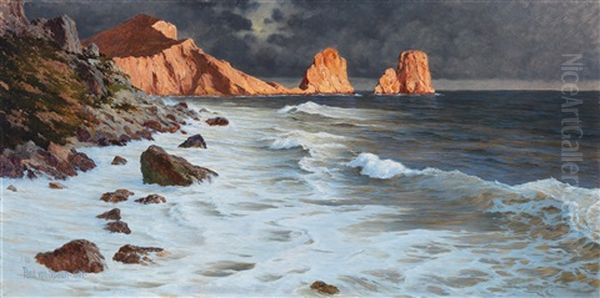 Coastal Landscape In Capri - view 1