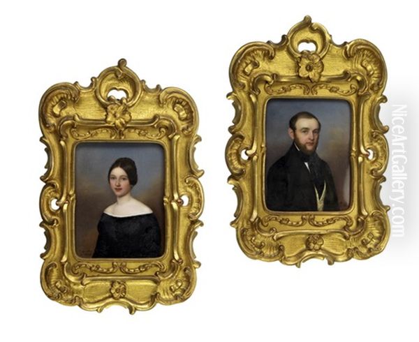 Gegenstucke: Portraits Eduard Und Cornelia Merian-koechlin, Basel - view 1