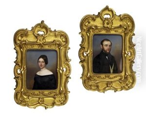 Gegenstucke: Portraits Eduard Und Cornelia Merian-koechlin, Basel by Jacob Spelter