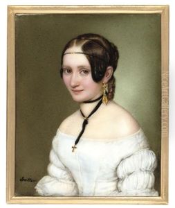 A Young Lady, In Off-the-shoulder White Dress