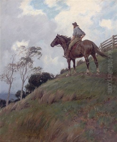 A Mounted Stockman - view 1