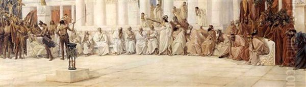 The First Invasion Of Rome By The Gauls, Insult To Papirius - view 1