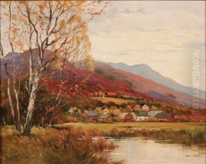 New England Village by Augustus Spencer