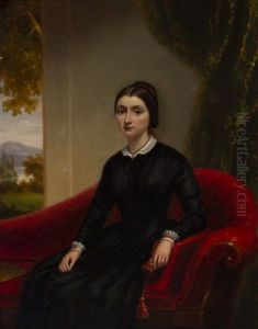 Woman On A Sofa by Frederick Randolph Spencer