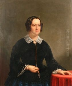 Portrait Of Frances Pierpont Raymond Hunt (1817-1866), 1856 by Frederick Randolph Spencer
