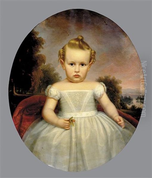 Portrait Of A Young Girl In The Utley Family (catherine Spencer, Granddaughter Of David Utley?) - view 1