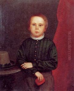 Portrait Of Young Boy Holding A Cinnibar Box