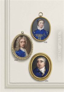 A Young Lady, In Gold-embroidered Blue Dress And White Ruff Collar, Wearing A Gold-edged Blue Cap A Young Lady, In Gold-embroidered Blue Dress And White Ruff Collar, Wearing A Gold-edged Blue Cap