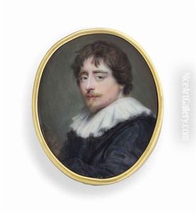 A Gentleman Presumed To Be The Sculptor Francois Duquesnoy (1579-1643), Known As Il Fiammingo , In Black Gown And Large White Ruffled Collar, Pointed Beard And Moustache