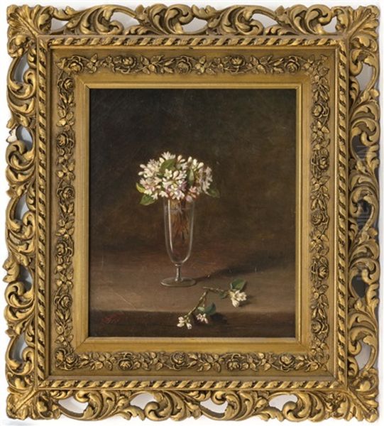 Still Life Of Flowers In A Glass Vase - view 1