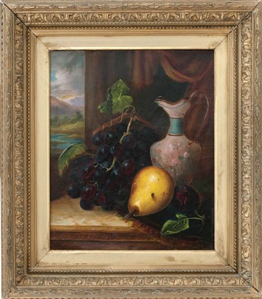 Still Life Of A Ewer And Fruit - view 1