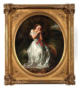Girl In Exterior by Lilly Martin Spencer