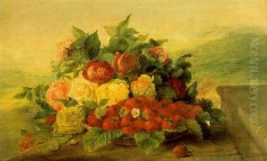 Strawberries And Roses Strawberries And Roses