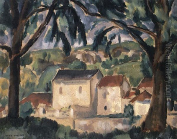 Trees And Farmhouse, Southern France - view 1