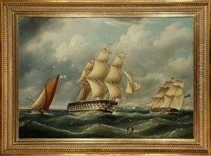 Tall Ships At Sea