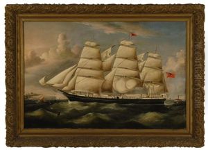 Portrait Of The Black Ball Line Ship Legion Of Honour by Richard B. Spencer
