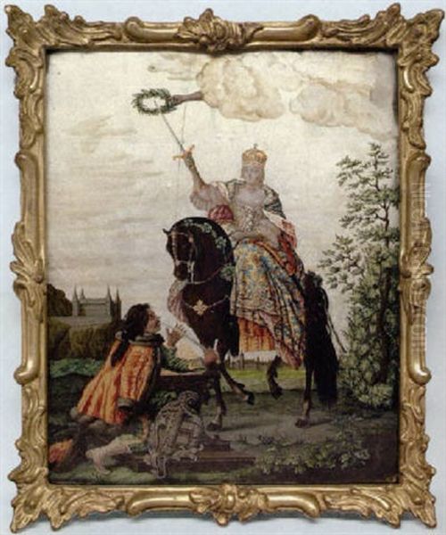 Maria Theresia Als Konigin Von Ungarn Beim Schwertstreich Auf Dem Kronungshugel - view 1