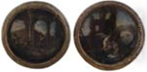 Le Tentazioni Di Sant'antonio E L'eucarestia Di San Girolamo (pair)