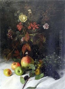 Blumen Und Obststillleben Blumen Und Obststillleben