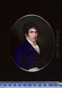 William Wix Wearing Blue Coat, White Waistcoat, Frilled Chemise, Tied Stock And Breeches