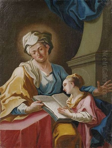 Anna Lehrt Maria Das Lesen (+ Maria Und Der Hohepriester Zacharias; Pair) - view 1