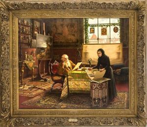 Der Maler Im Atelier
