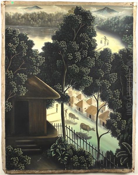 Walter Spies Oil Painting On Canvas - view 1
