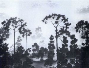 Sumatranische Landschaft (uitzicht Uit Kamp) by Walter Spies
