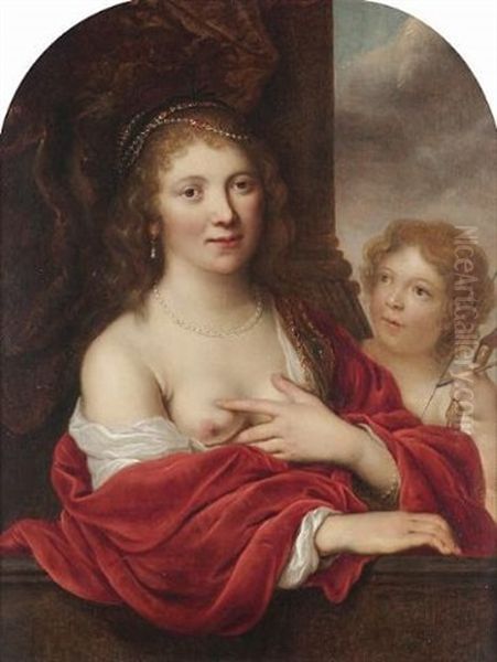 Portrait Of A Woman As Venus, With Cupid - view 1