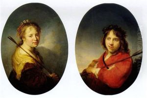 Portrait Of A Boy Wearing Arcadian Costume by Johann Spilberg the Younger